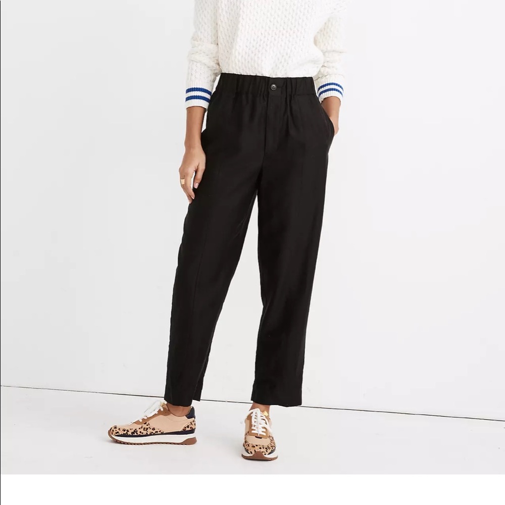 NWOT Madewell Tapered Huston Pull-On Crop Pants